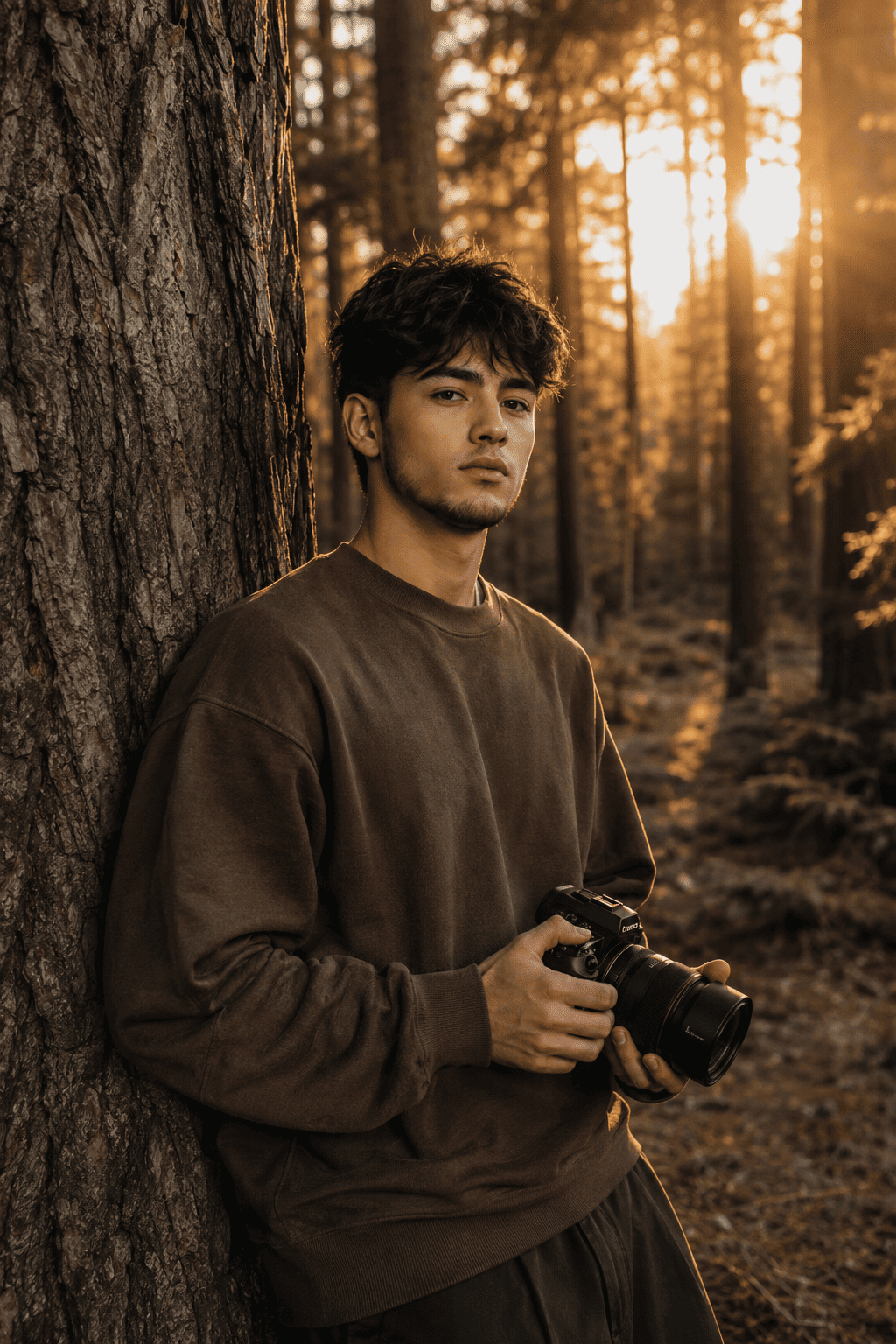 Cinematic Forest Photographer Portrait | Ultra-Realistic Nature Photography Prompt