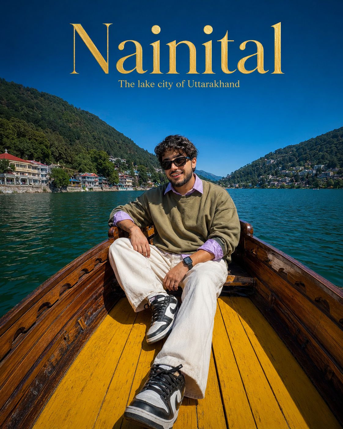 Cinematic Nainital Lake Travel Portrait of a Young Indian Man | iPhone 17 Pro Style
