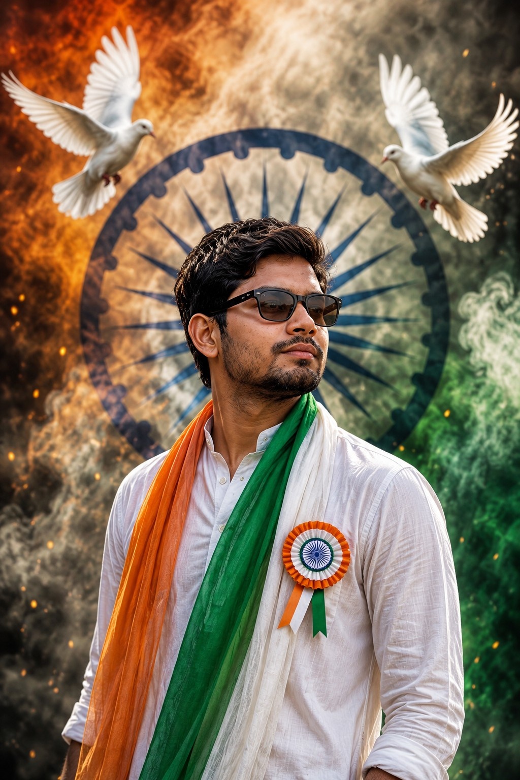 Independence Day Patriotic AI Portrait Prompt for Men