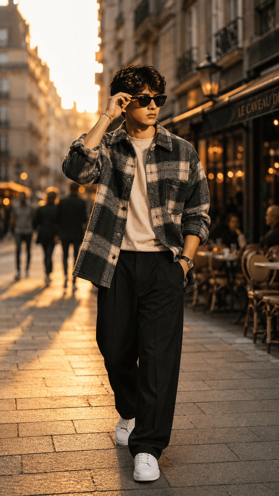 Ultra-Realistic Urban Streetwear Fashion Portrait